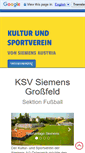 Mobile Screenshot of ksv-siemens-fussball.com