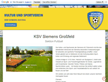 Tablet Screenshot of ksv-siemens-fussball.com